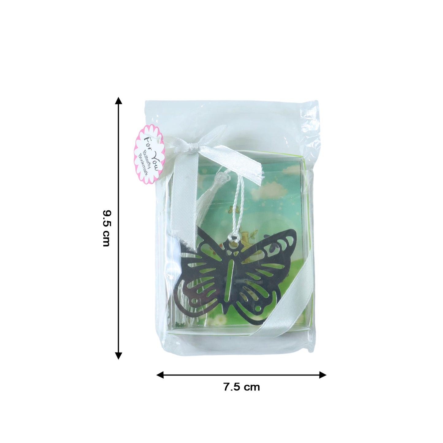Elegant Butterfly Design Metal Bookmark (1 Pc)