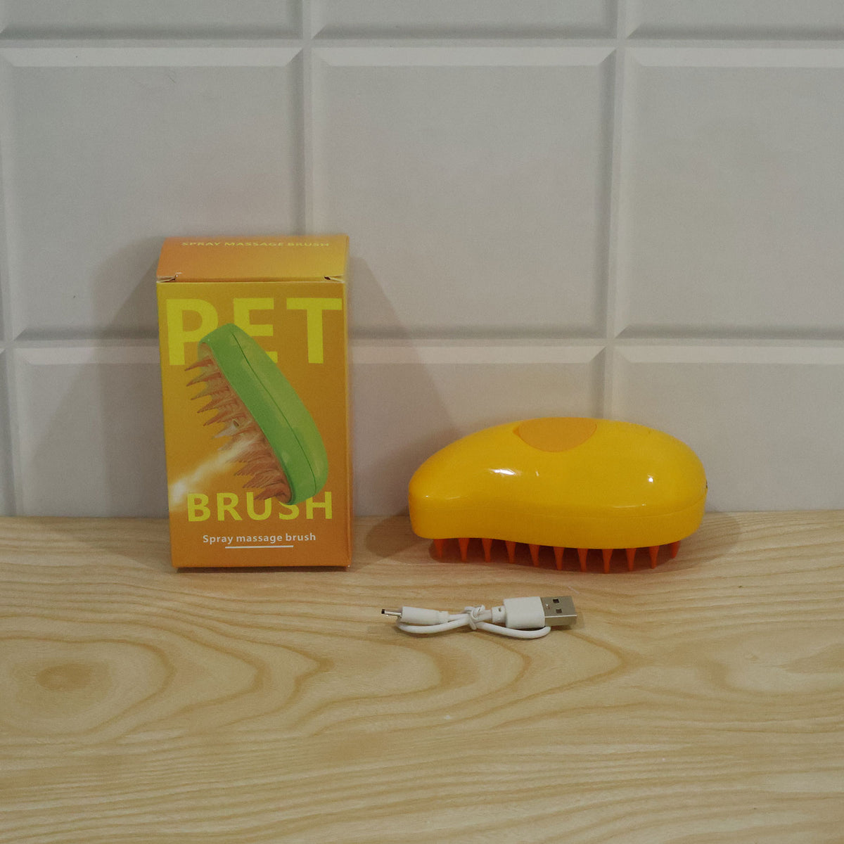 3 in 1 Steam Pet Brush for Cats and Dogs, Rechargeable Grooming Comb (1 Pc)