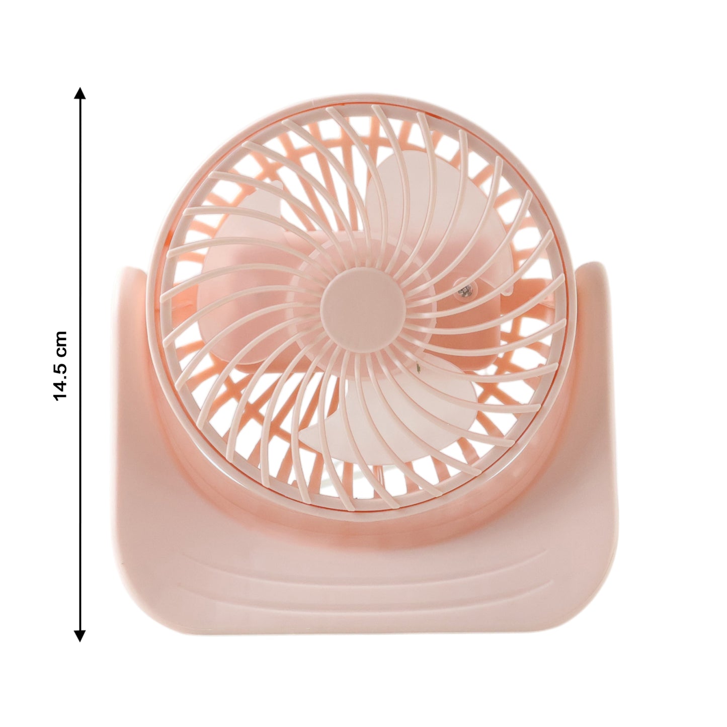 Silent mini desk fan front view