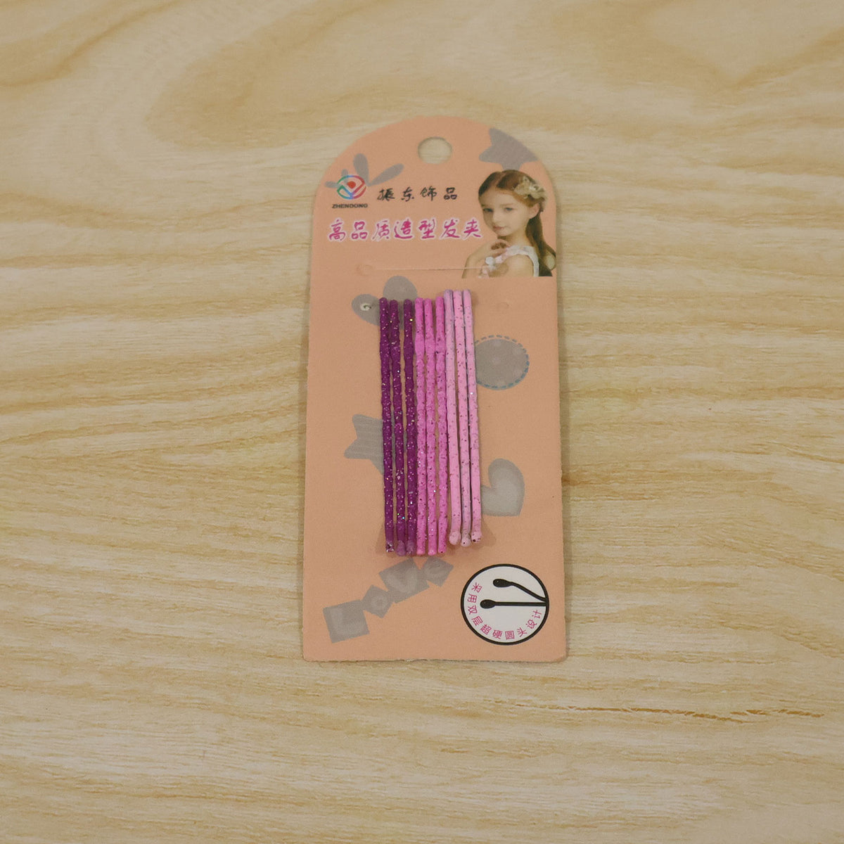 Metal Hair Pins Glitter Finish - 09.jpg