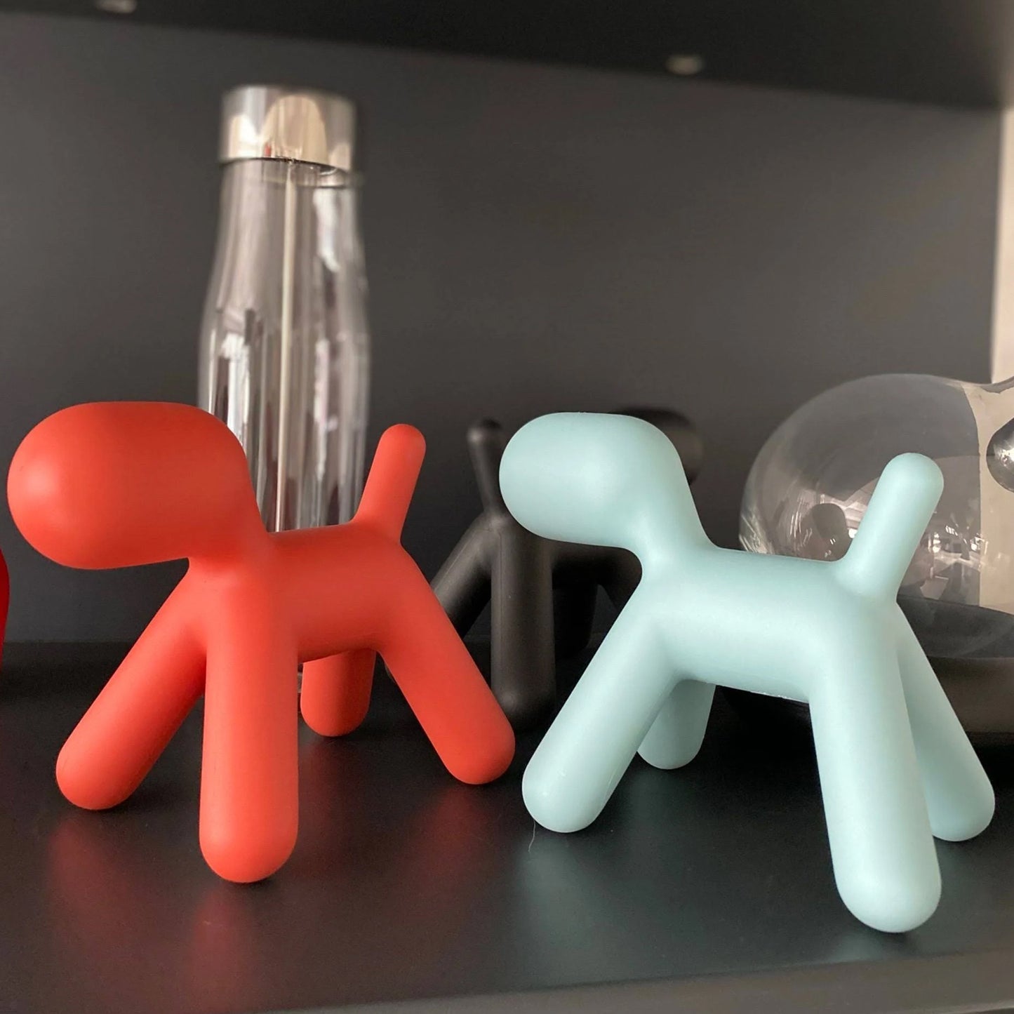 प्लास्टिक प्यारा पशु पिल्ला कुर्सी, क्रिएटिव डॉग लो फुटस्टूल, बेडरूम लिविंग रूम प्रवेश उपहार के लिए कार्टून फुट रेस्ट स्टूल (1 पीसी)