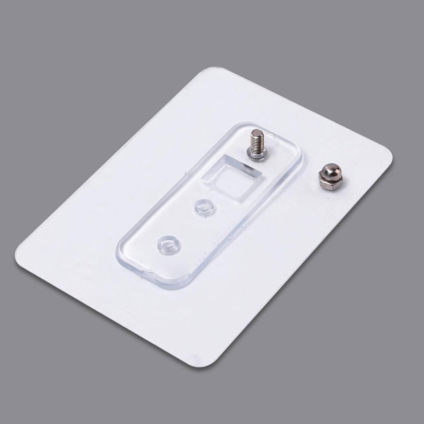 Plastic hook reusable mounting