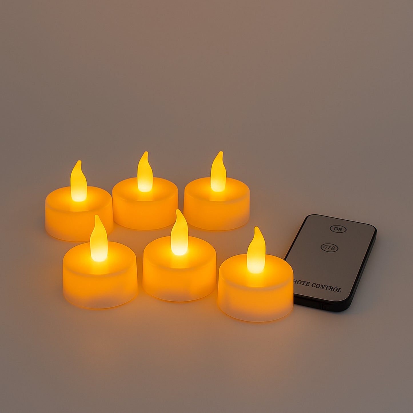 Premium 6 Piece LED Flameless Candle Light Set with Remote Control