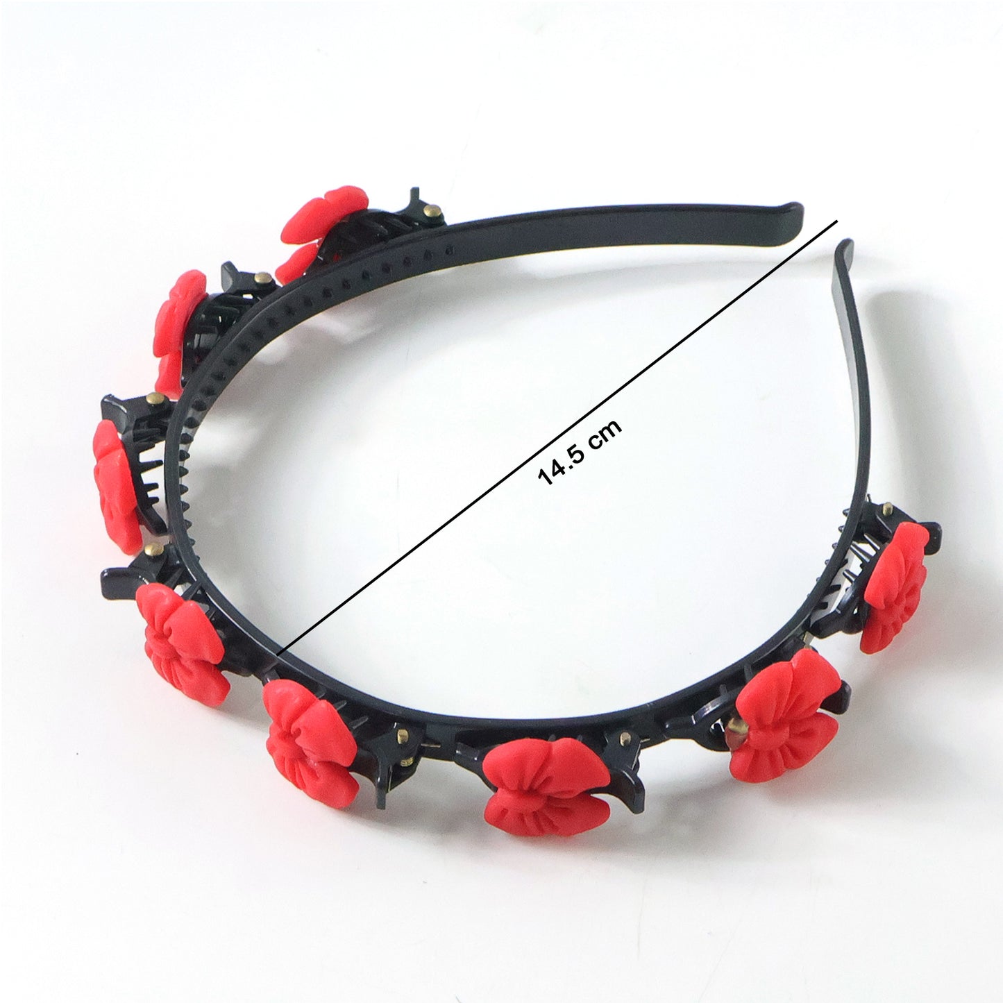 elegant floral headband clips