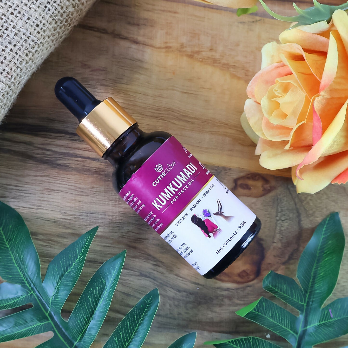 Eyelet Kumkumadi Face Oil – Ayurvedic Brightening & Spotless Radiance Elixir with Saffron & Herbs (30ml)