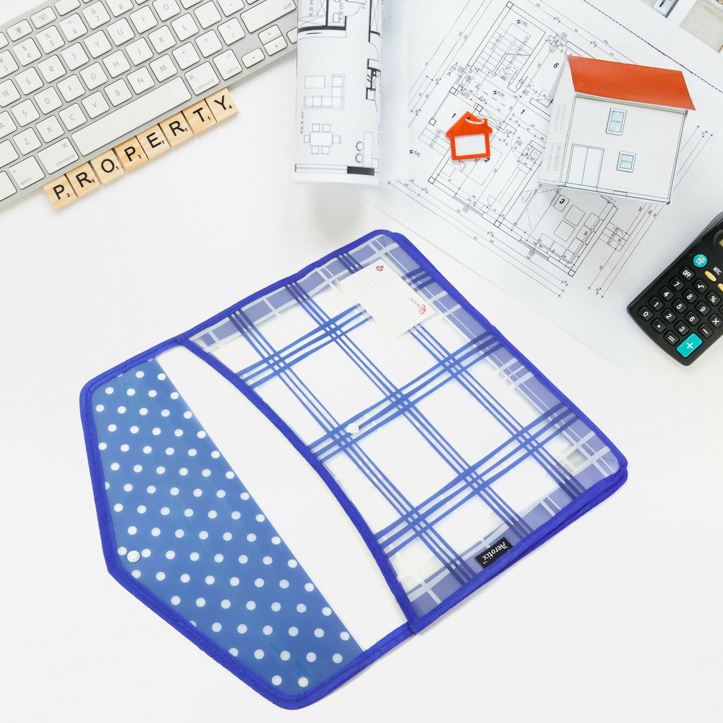 Plastic Button File Folder for Documents, Office & School Use – Multicolour (1 Piece)