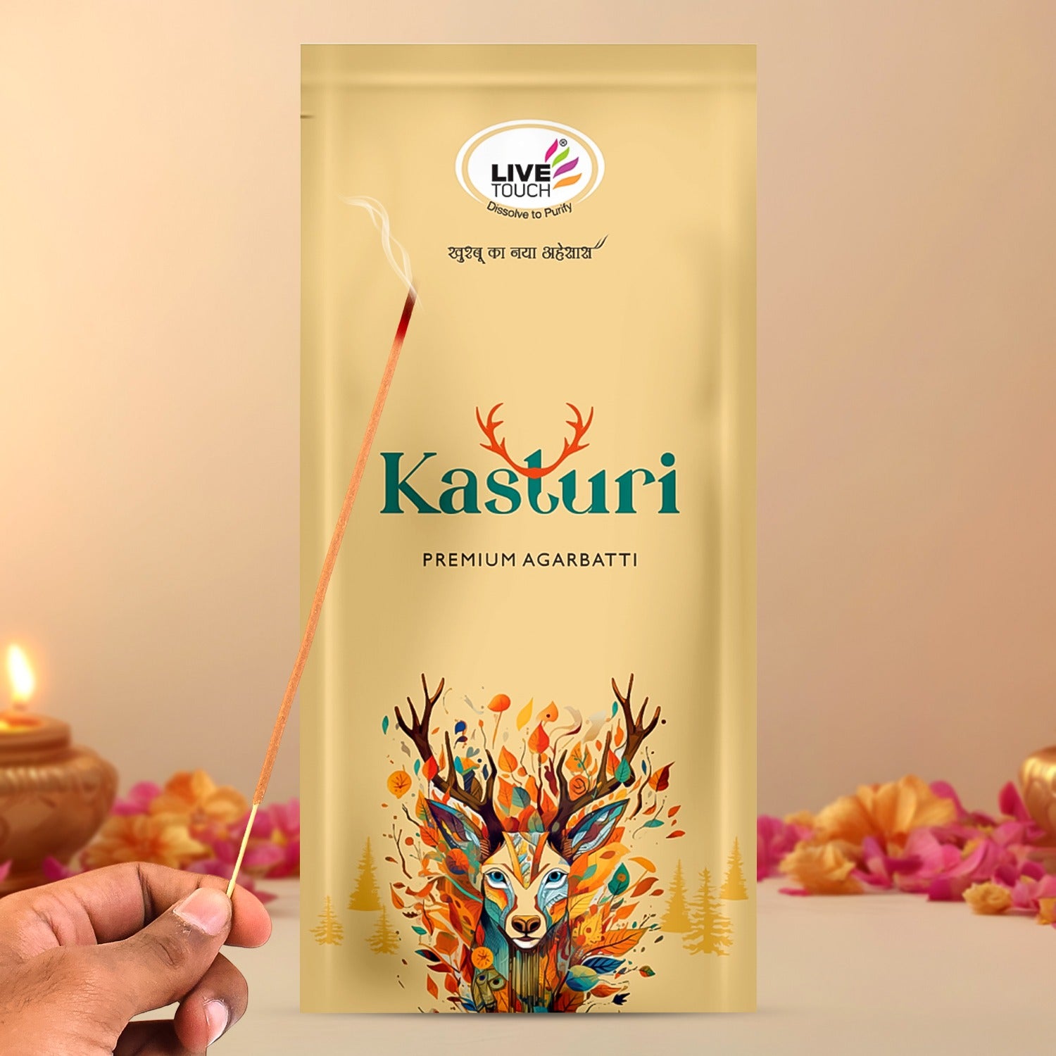 Natural Kasturi Flavour Incense Sticks (110gm)