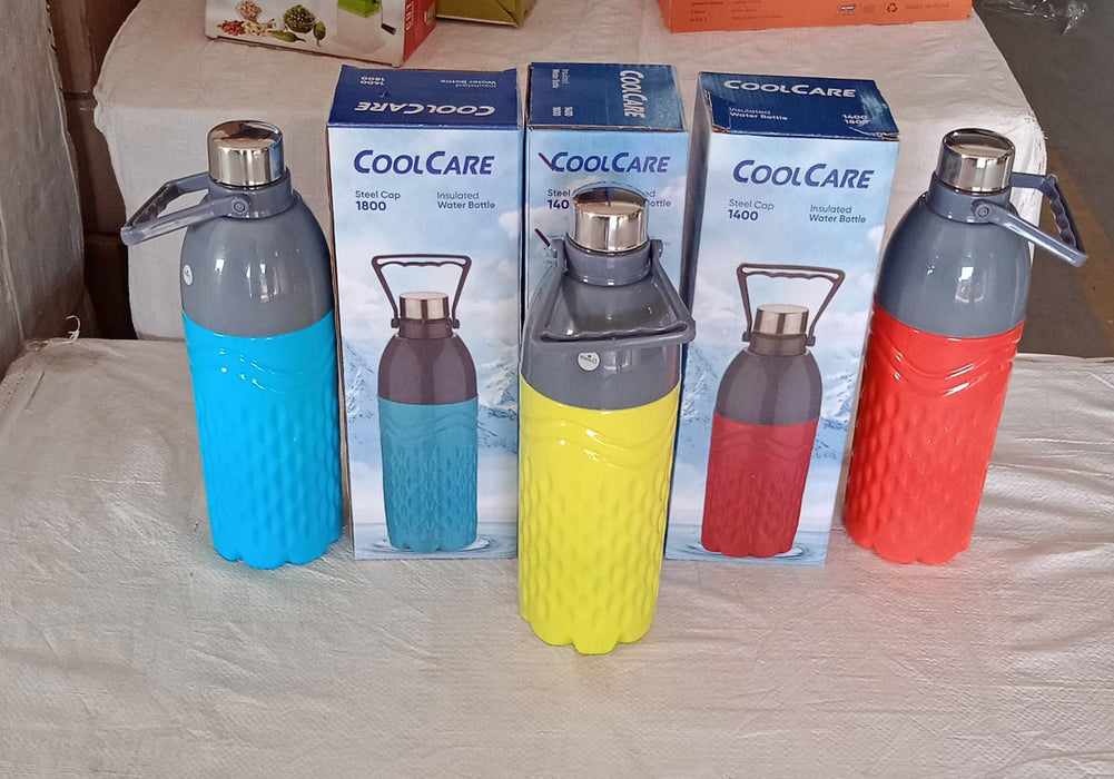 6248 Plastic Sports Insulated Water Bottle with Handle & Color Box Easy to Carry High Quality Water Bottle, BPA-Free & Leak-Proof! for Kids' School, For Fridge, Office, Sports, School, Gym, Yoga (1 Pc Mix Color 1400ML)