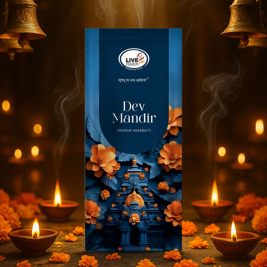Dev Mandir Premium Agarbatti – Fragrant Incense Sticks (100Gm)