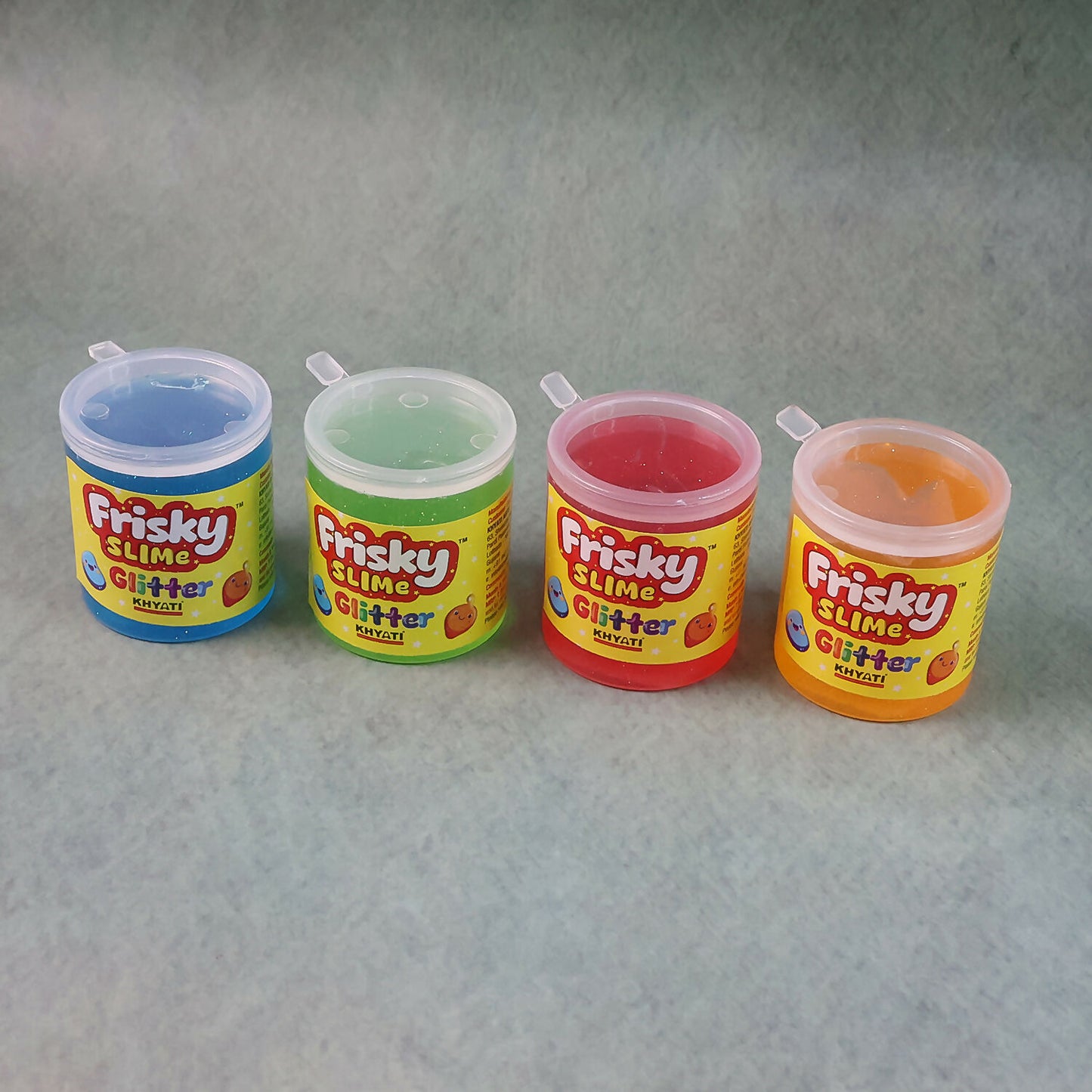 Khyati Frisky Glitter Slime, Stretchy, Shiny & Fun Sensory Play Gel (1Pc/Mix Colour, 40g)