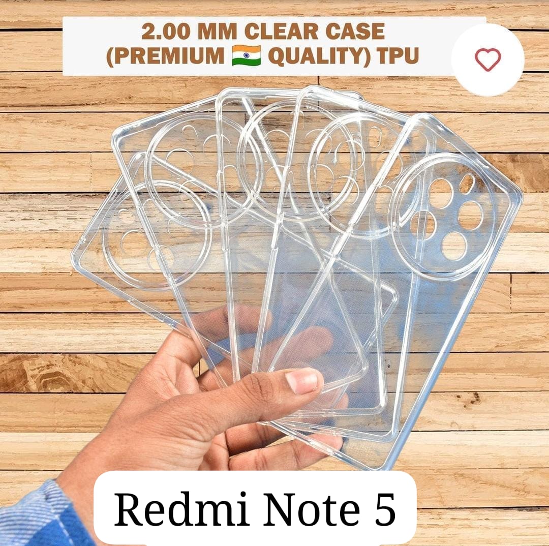 रेडमी के लिए क्लियर टीपीयू सॉफ्ट केस