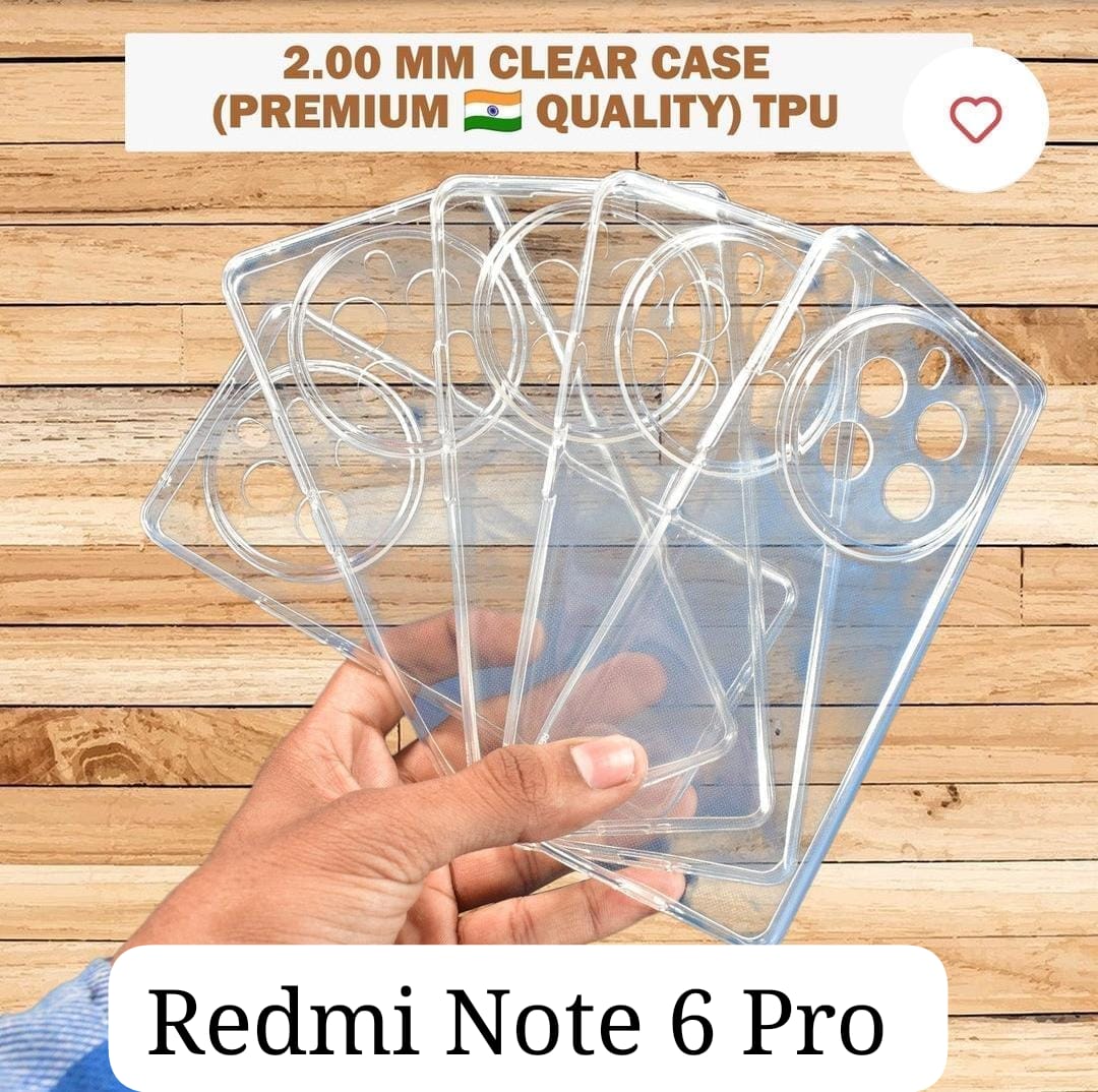 रेडमी के लिए क्लियर टीपीयू सॉफ्ट केस