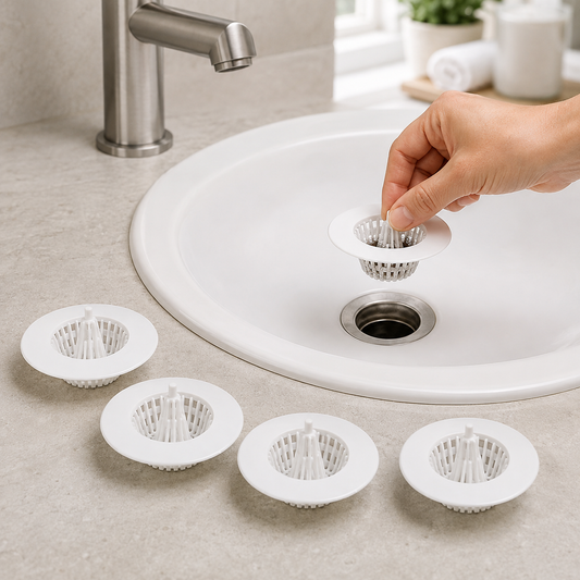 Sink Drain Hair Catcher – 5 Pcs Multipurpose Strainer Filters