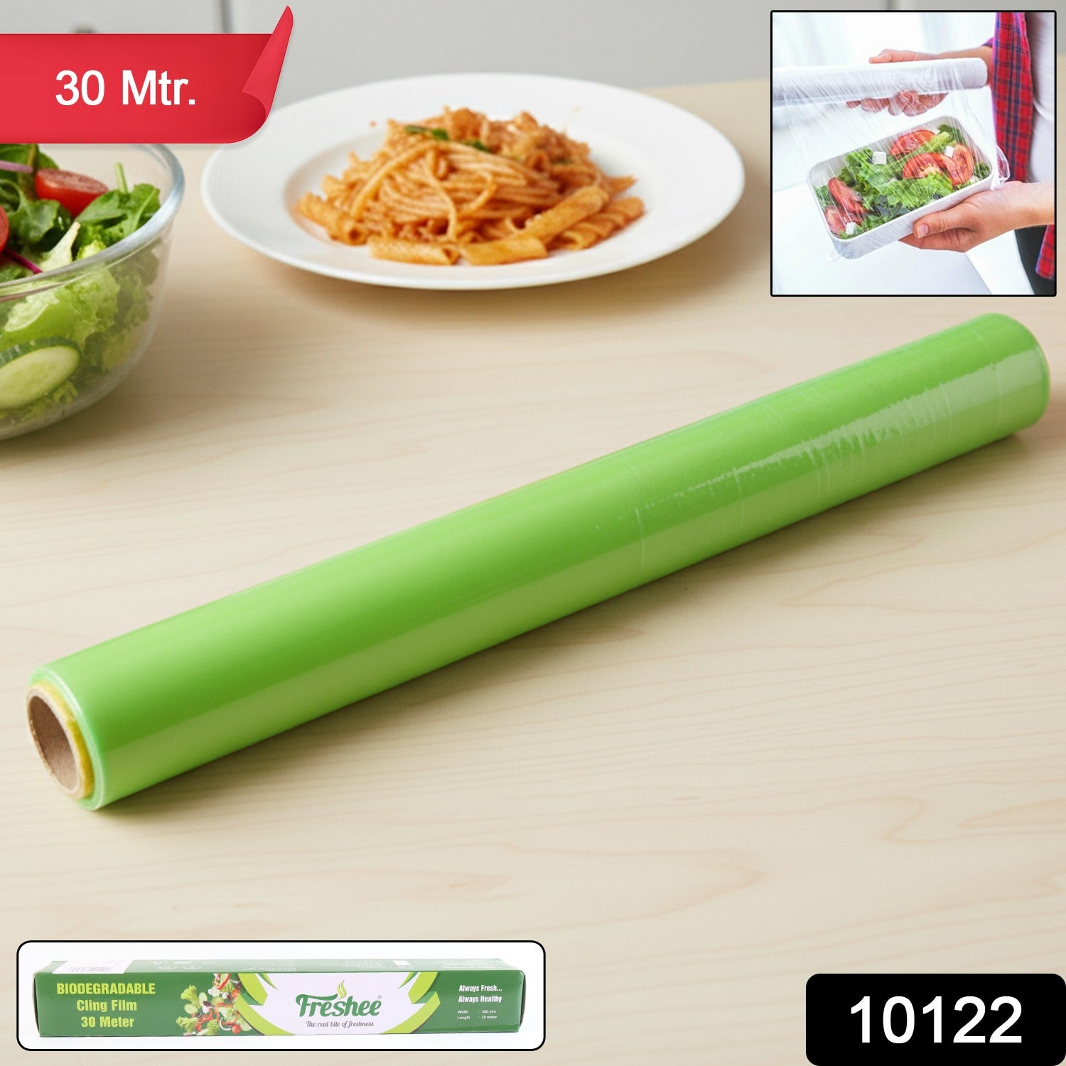 Freshee Biodegradable Cling Film Roll —Length 30 Metre, Width 300mm