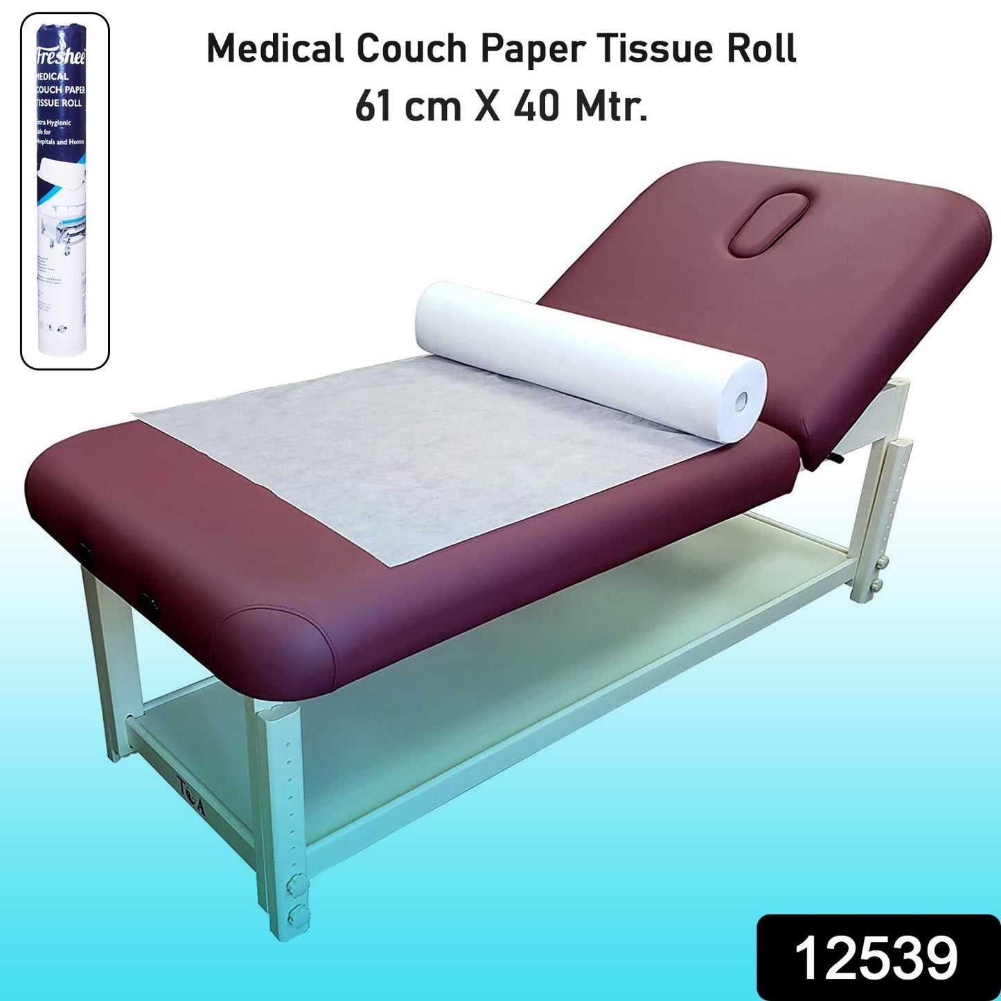Freshee Medical Couch Paper Tissue Roll – 61 cm x 40 Meter