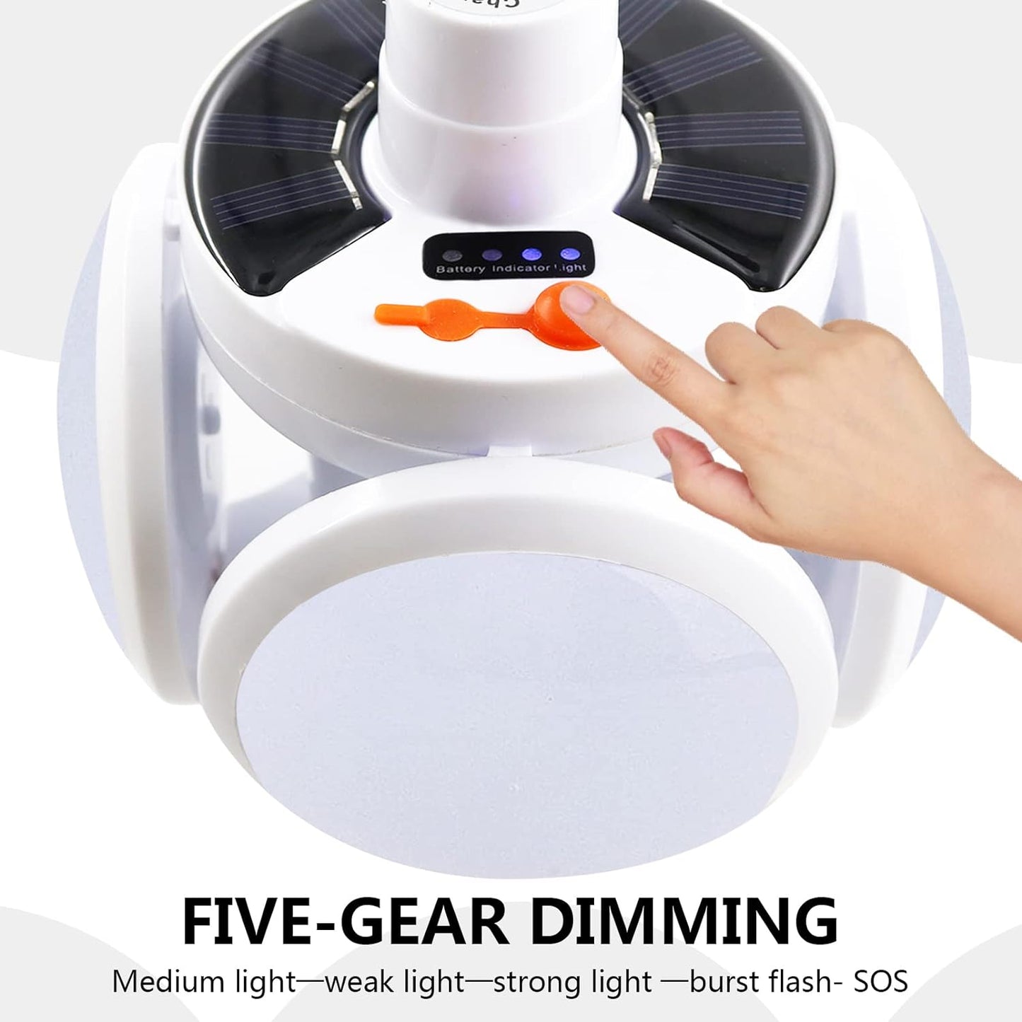 12590 સોલર મલ્ટી-ફંક્શનલ ઇમરજન્સી એલઇડી લાઇટ બલ્બ સાથે યુએસબી ચાર્જિંગ, એલઇડી કેમ્પિંગ લેમ્પ, કેમ્પિંગ લેમ્પ, યુએસબી રિચાર્જેબલ, 5 બ્રાઇટનેસ લાઇટ મોડ્સ, ફોલ્ડેબલ કેમ્પિંગ લાઇટ, SOS IP65 વોટરપ્રૂફ કેમ્પિંગ લાઇટ, બ્લેકઆઉટ ઇમરજન્સી સાધનો, કેમ્પિંગ ગેજેટ્સ