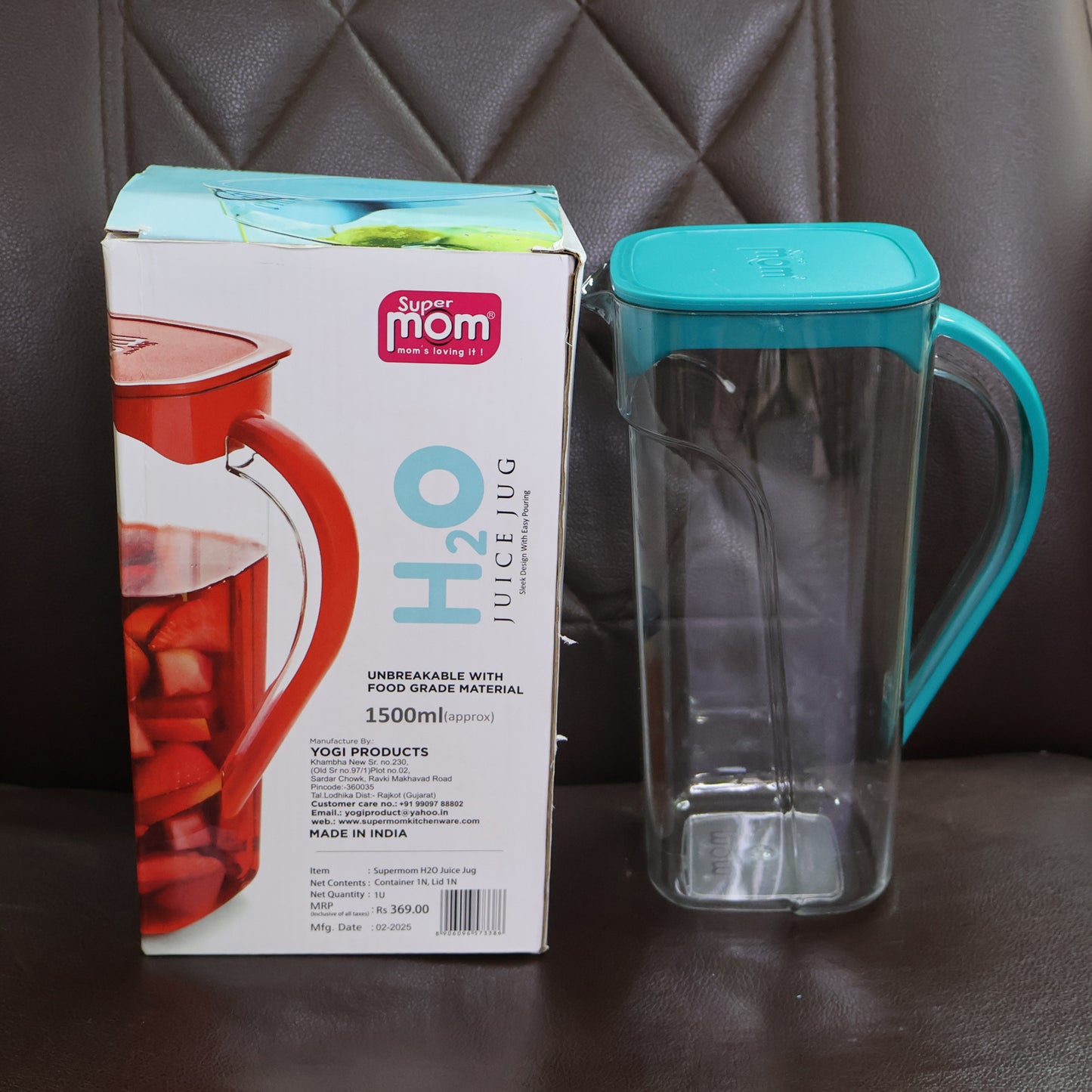 Supermom Plastic H2O Juice Jug 1500ml