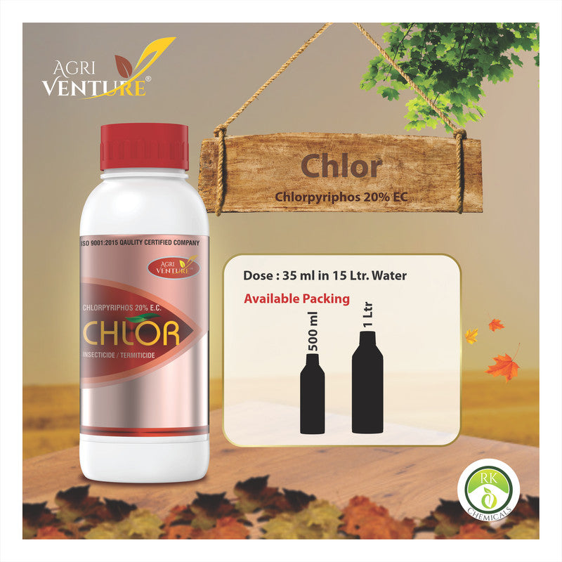 AgriVenture CHLOR ( Chlorpyriphos 20% EC ) Insecticides, Effective Termiticide.