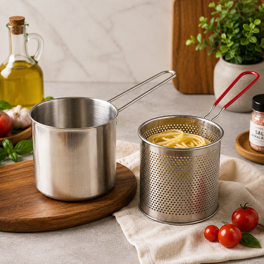 Stainless Steel Deep Frying Pot – Compact, Durable & Easy to Use