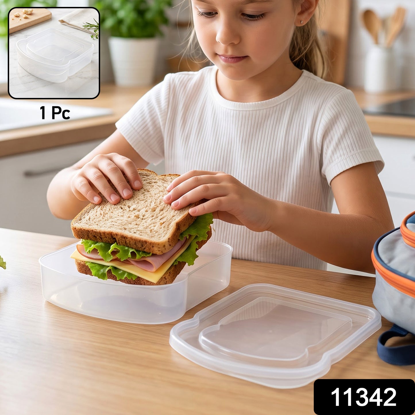 11342 plastic lunch box SKU image
