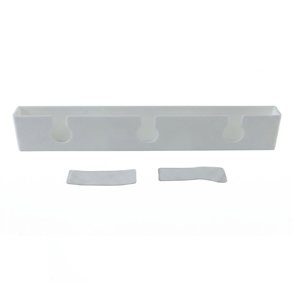 Under shelf wine glass hanger on white background