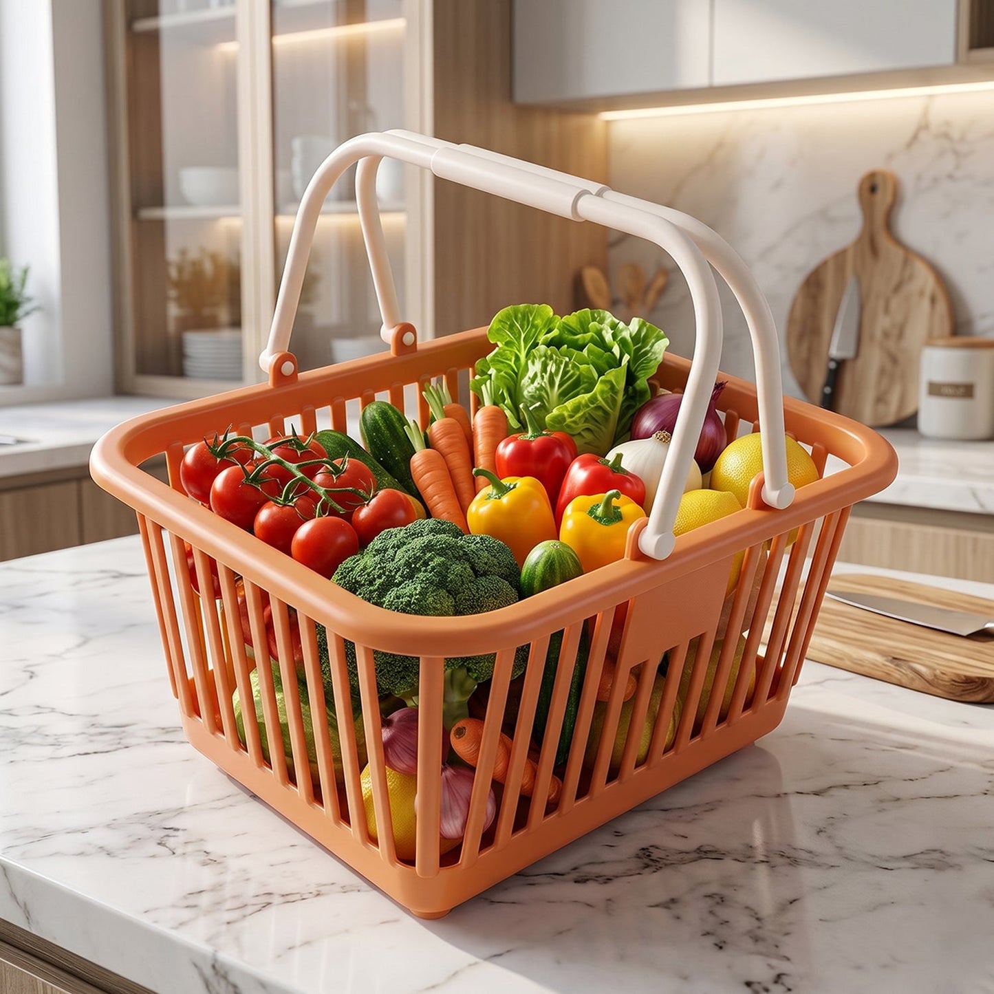 Storage basket kitchen use