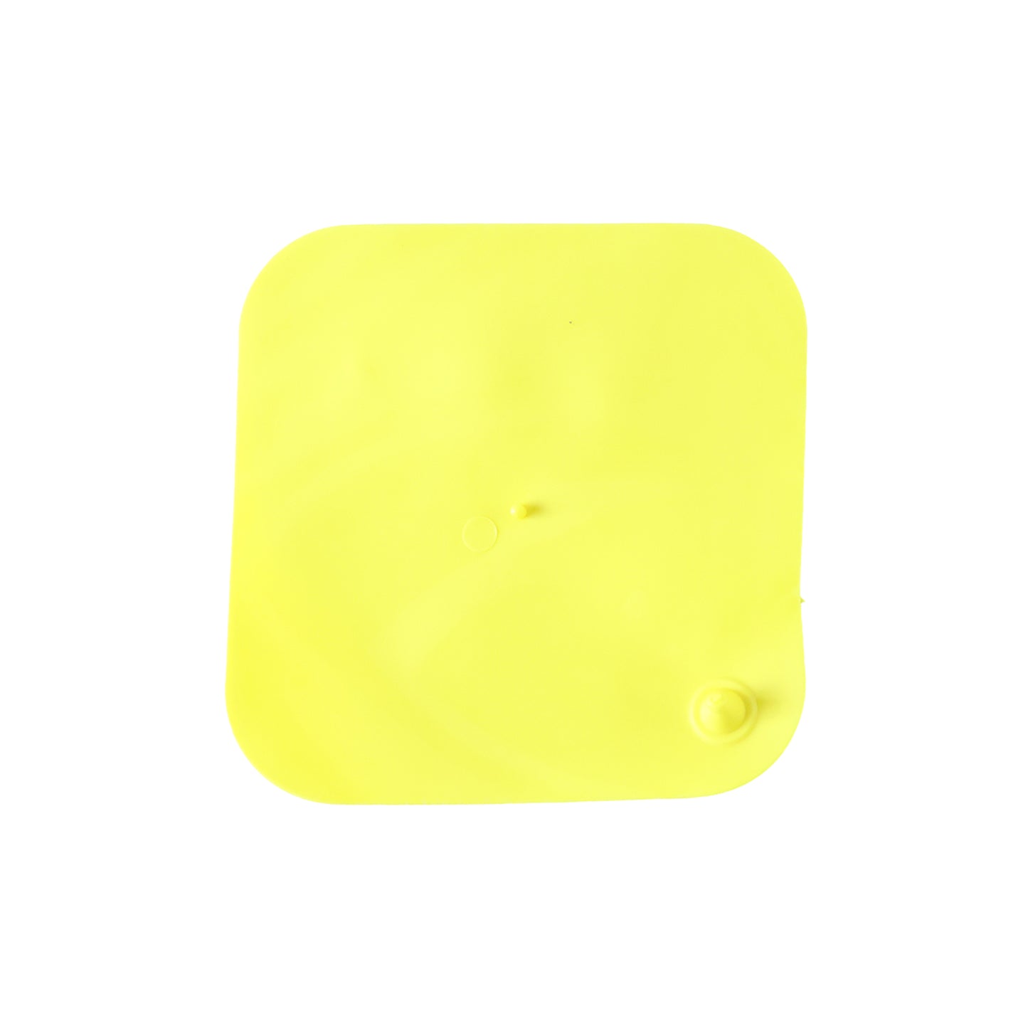 Silicone floor drain cover on white background