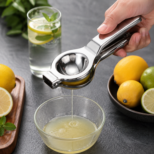 Stainless Steel Lemon Press – Heavy Duty Juicer with Ergonomic Handle