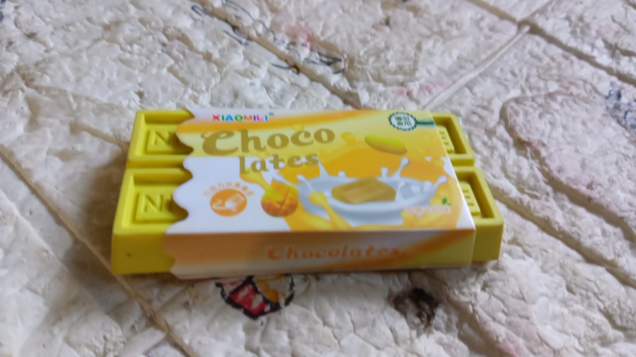 बच्चों के लिए चॉकलेट के आकार का इरेज़र - स्कूल और ऑफिस के लिए सॉफ्ट पेंसिल इरेज़र