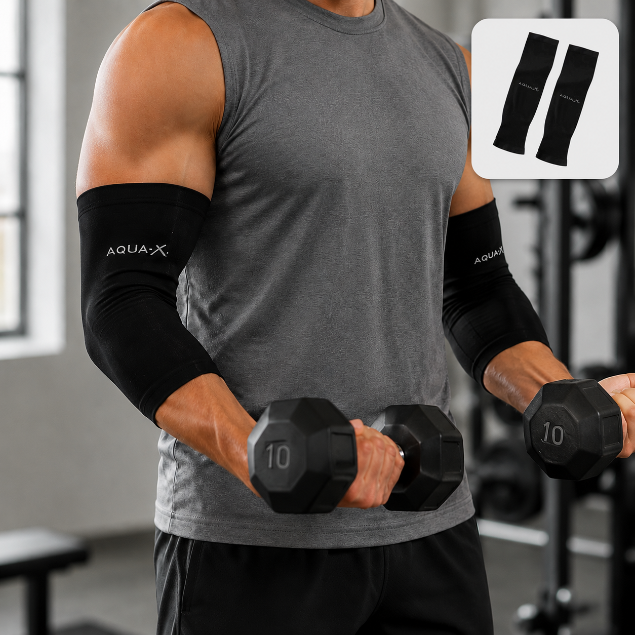 Elbow Support Compression Sleeves – Stretchable & Comfortable Pair