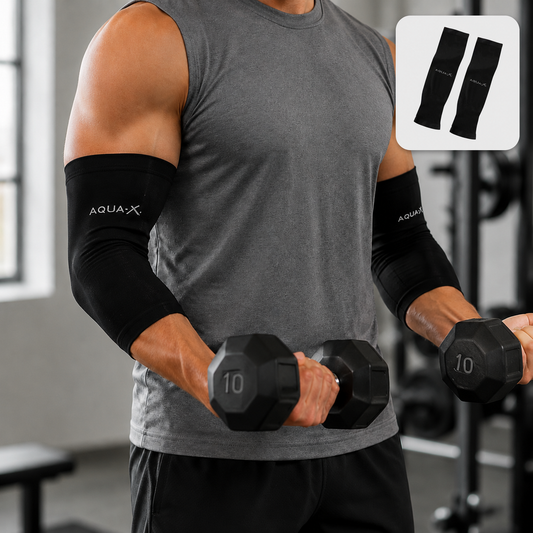 Elbow Support Compression Sleeves – Stretchable & Comfortable Pair