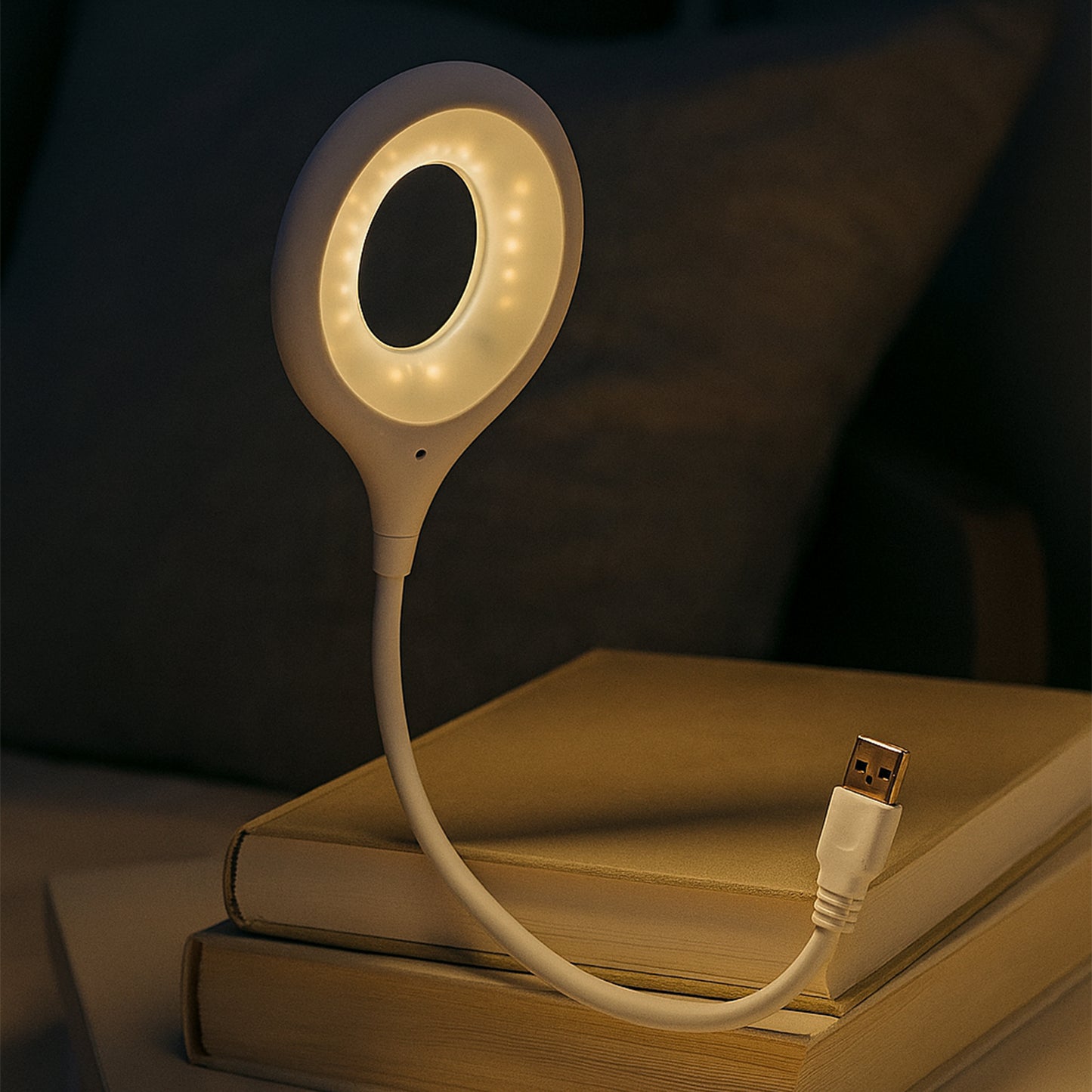 लैपटॉप के लिए LED USB लाइट, बेडरूम के लिए 16 LED नाइट लाइट, लचीली गर्दन के साथ हल्के छोटे LED रीडिंग लाइट लैंप, घर, यात्रा, अध्ययन, कार्यालय के लिए डेस्क लाइट (1 पीस)