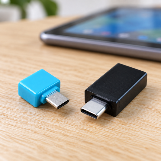 USB OTG Adapter Set – Type-C & Micro USB for Phones & Tablets — 12800_micro_n_type_c_otg_adapter_2pc showcase image