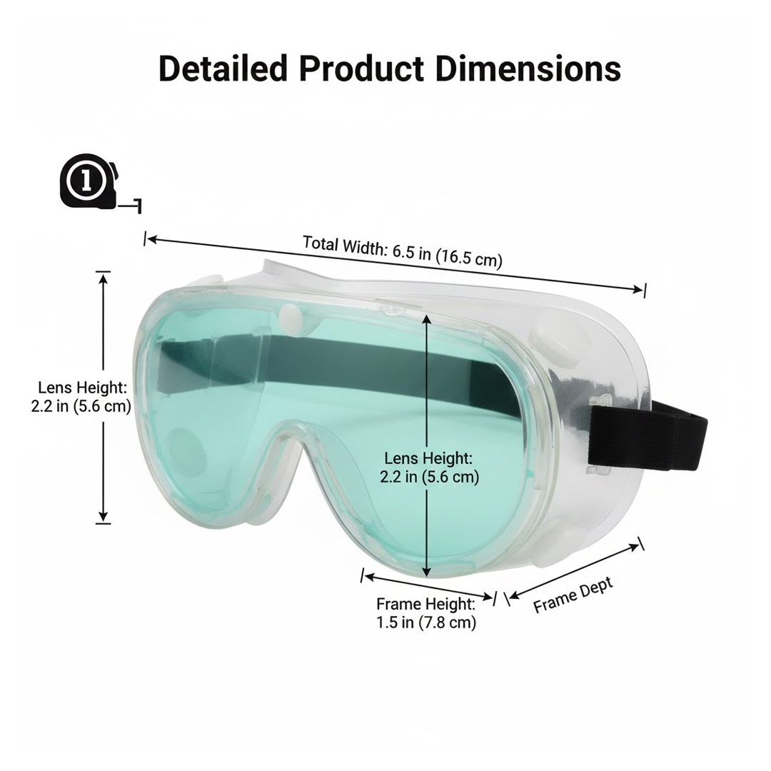 Eye Safety Goggles, Technic Safety Goggles Protection (1 Pc)