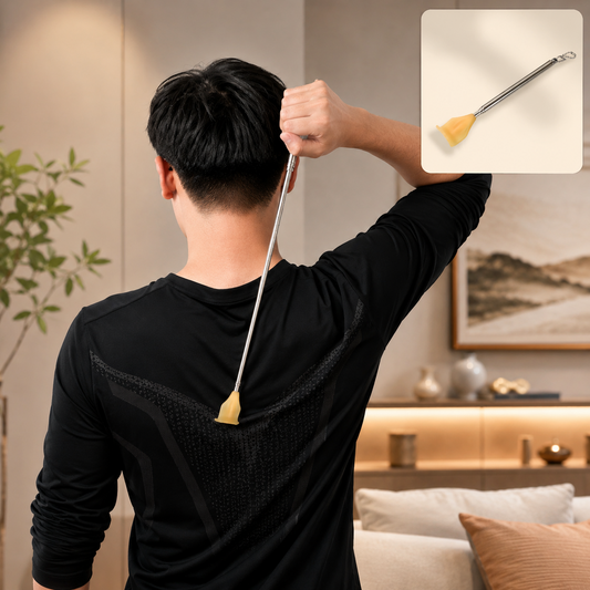 Back Scratcher – Telescoping Stainless Steel for Itch Relief | Velvet Wellness, Khujli