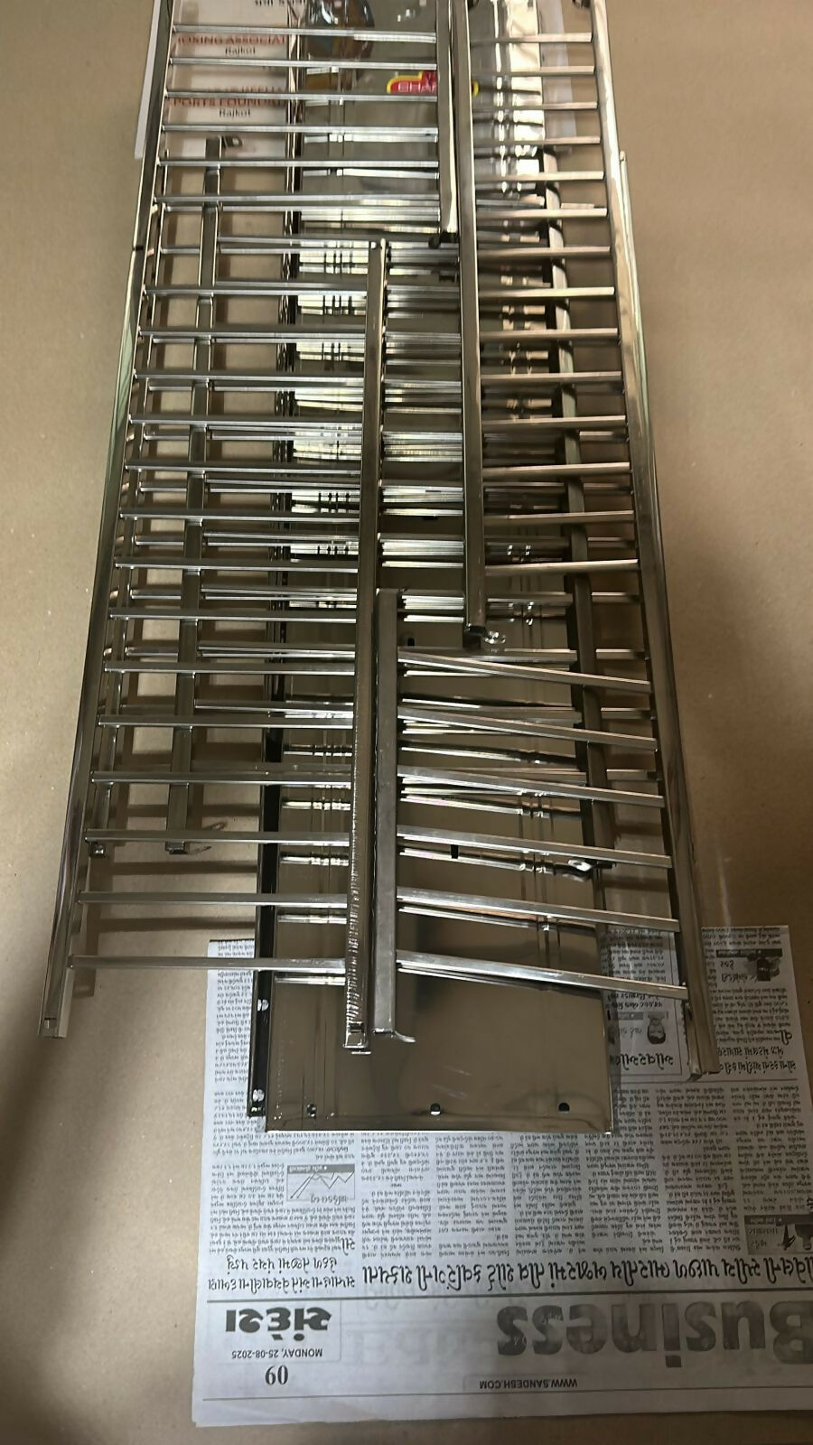 Stainless Steel Wall Mounted Kitchen Rack 7-Tier Space-Saving Organizer