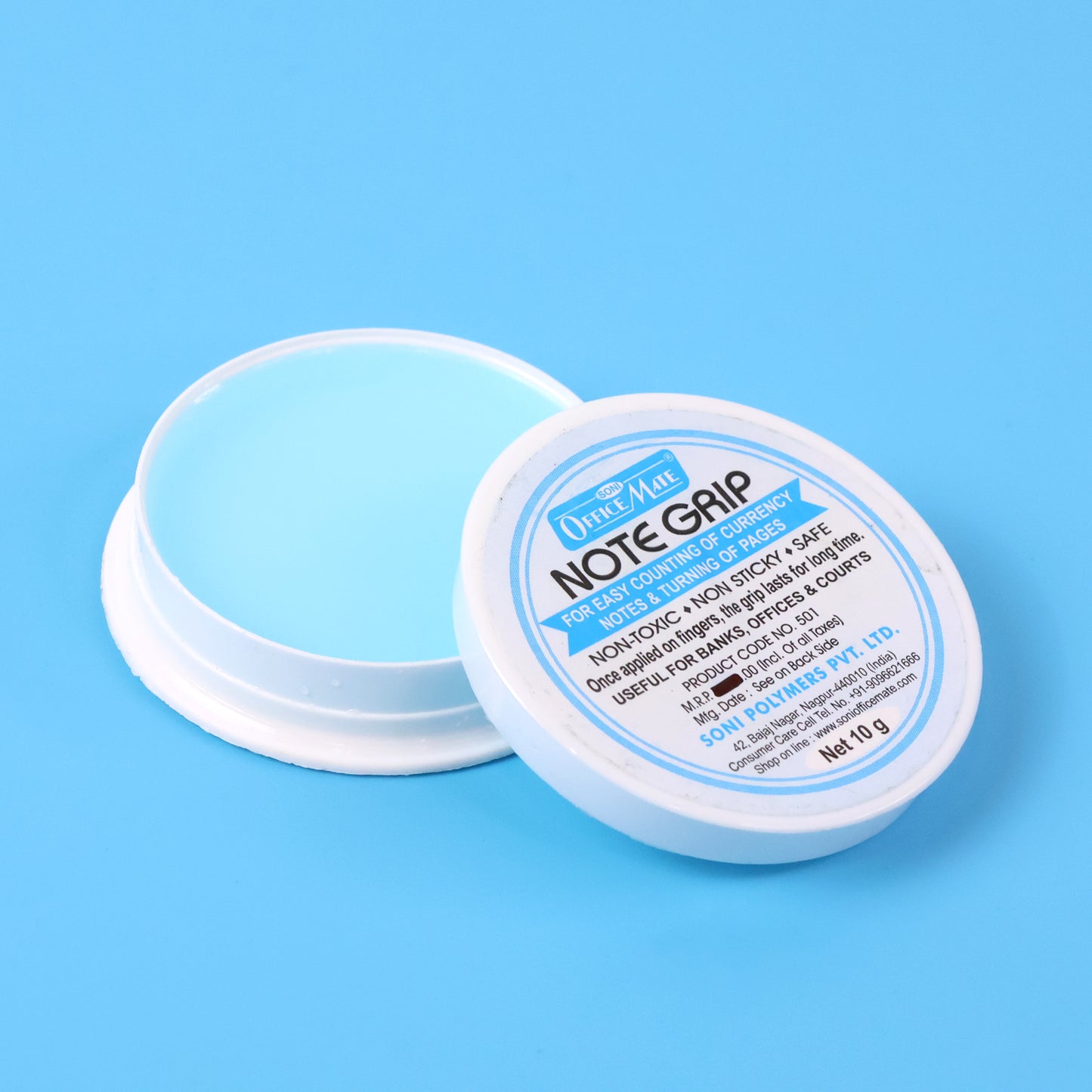 Officemate Note Grip 10g – Non-Sticky Gel for Easy Currency Counting & Page Turning