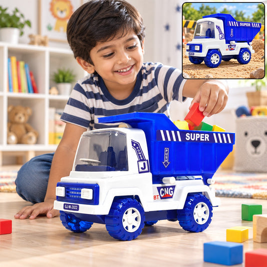 Friction Dumper Truck – Big Size, Openable Container | Action Legion