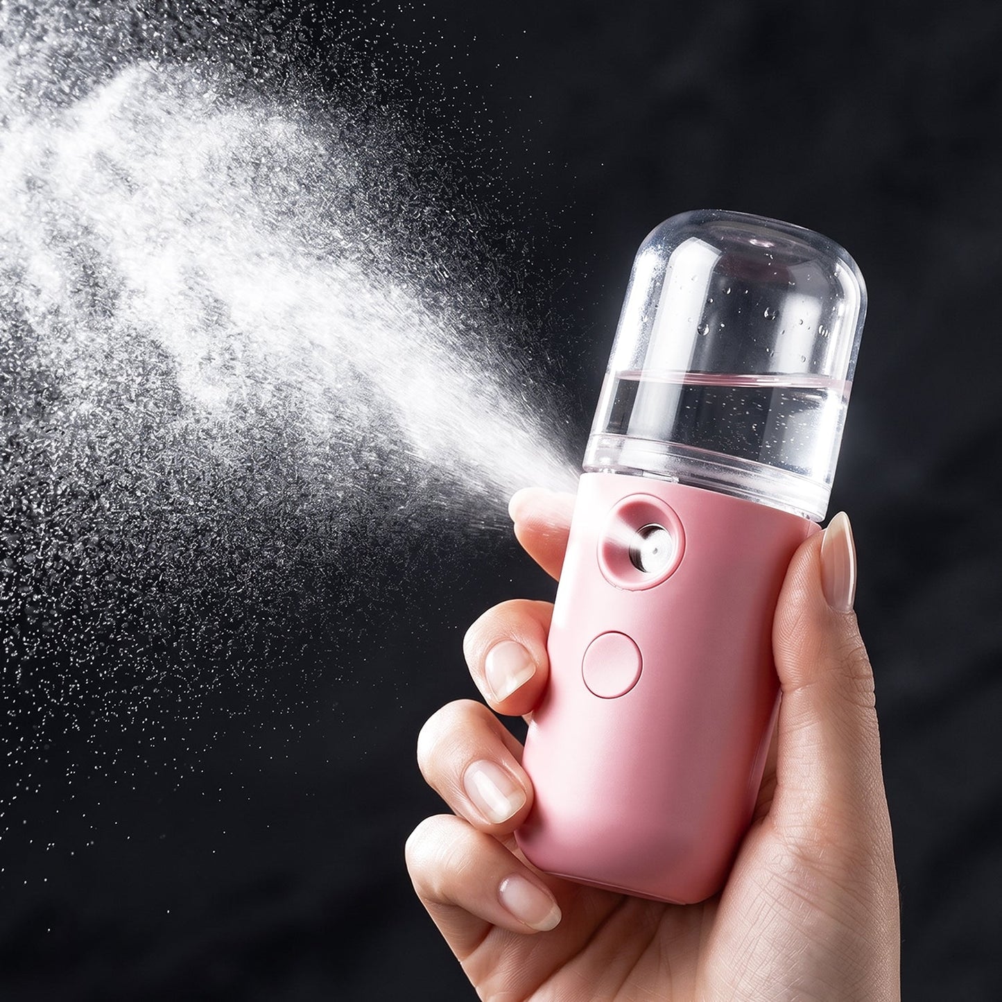 Mini Nano Mist Sprayer USB Rechargeable Portable Face Steamer Humidifier (1 Pc)