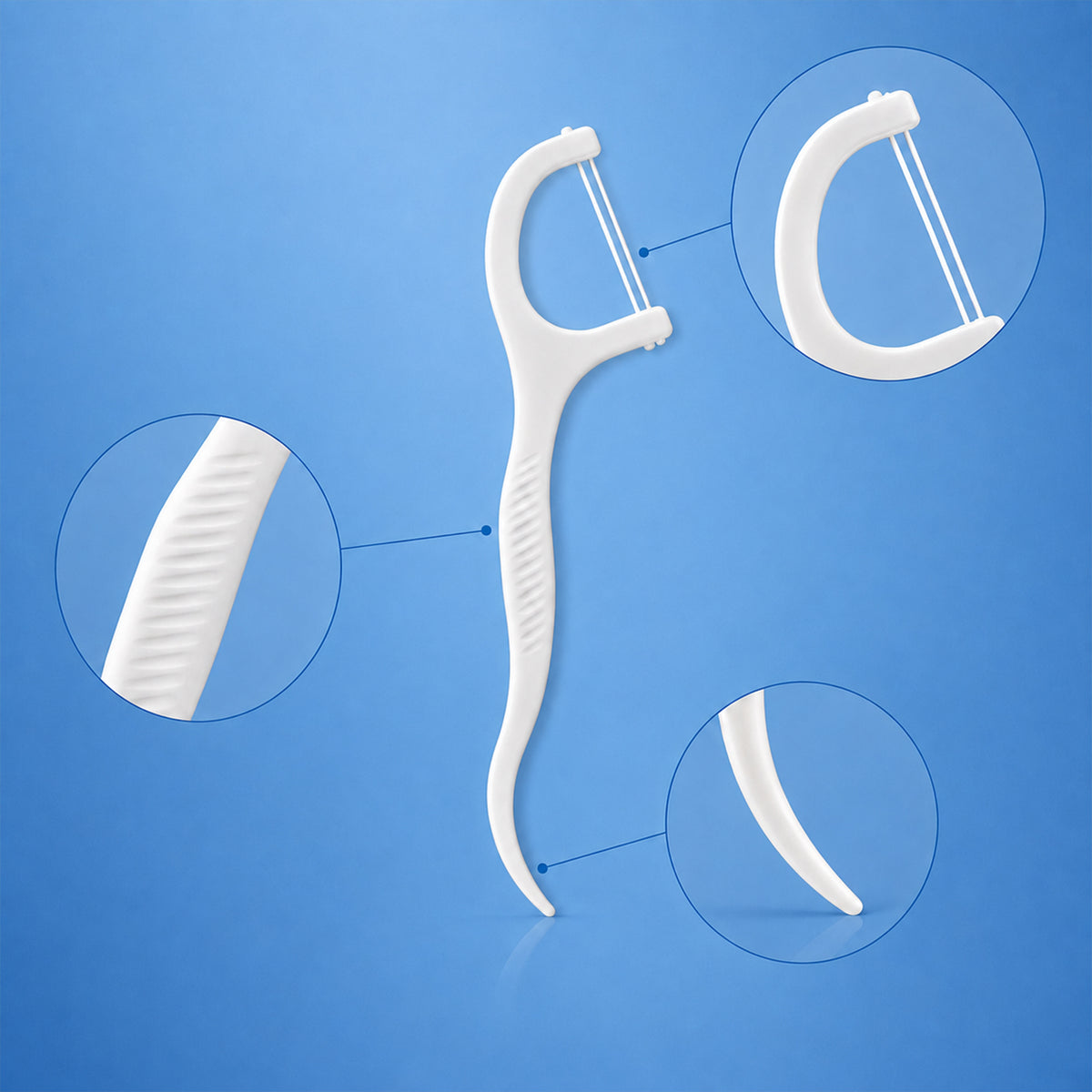 2 in 1 dental floss pick product features