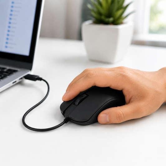 Wired Optical Mouse – M-022, USB Connectivity | Compshop