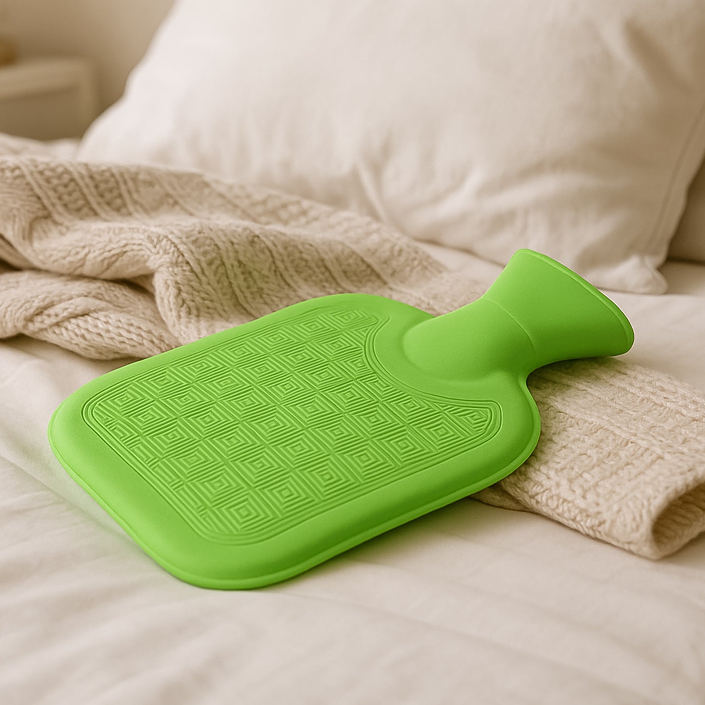 Hot Water Bottle Bag Without Cover For Pain Relief (1 Pc / Mix Design & Color)