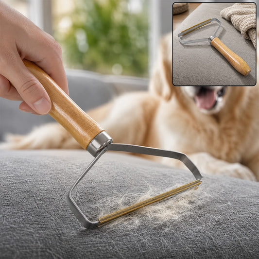 Lint Remover – Double-Sided with Wooden Handle | Indo Glow