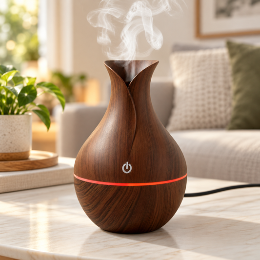 Mini wooden atomization humidifier showcase