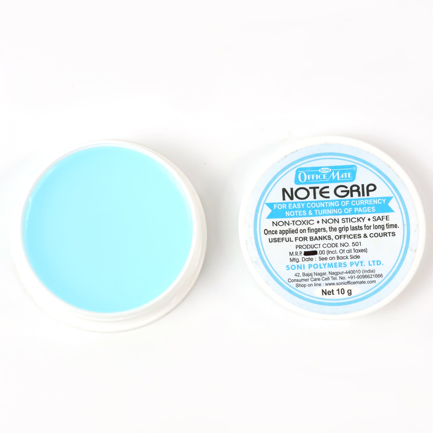Officemate Note Grip 10g – Non-Sticky Gel for Easy Currency Counting & Page Turning