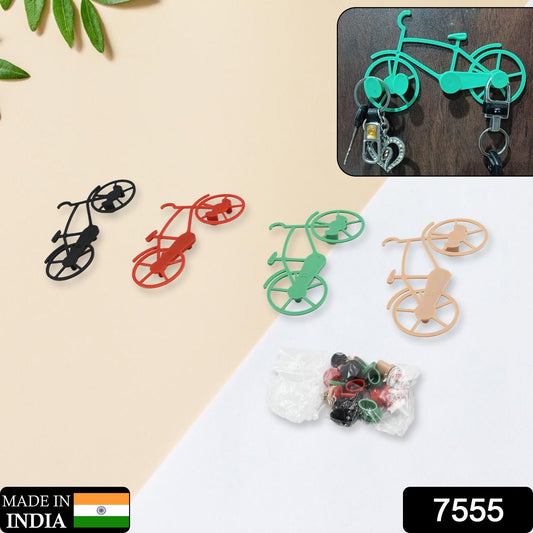 Bicycle Key Holder – Wall Mount, Decorative (Pack of 4) | VoltDesk