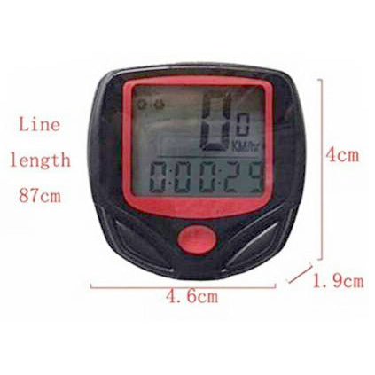 Multifunction waterproof cycling computer with backlight