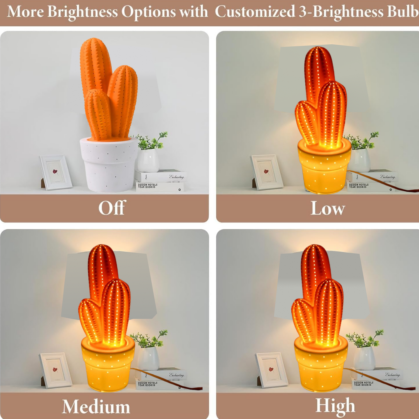 Ceramic Table Lamp Big Desk Lamp (1 Pc)