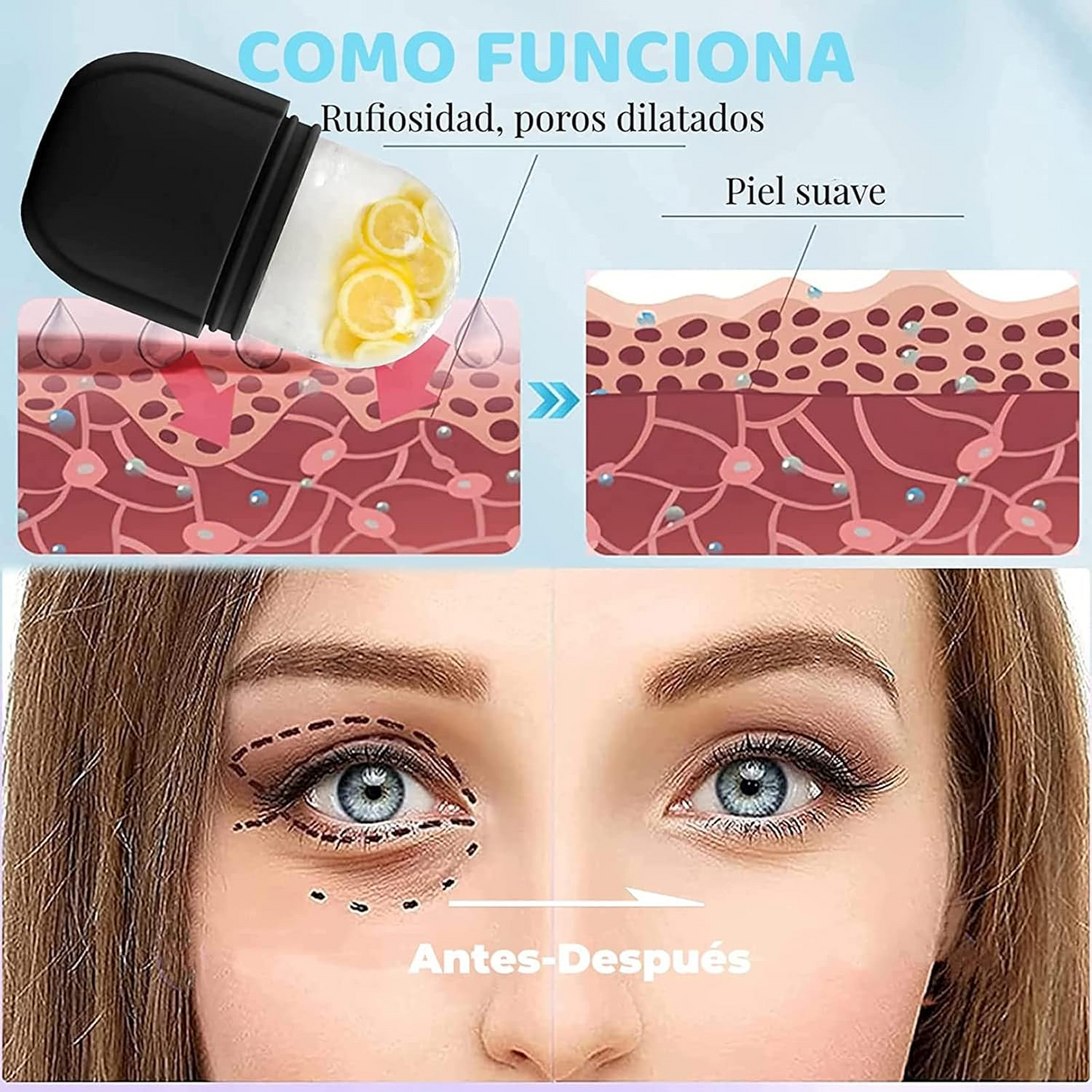 Beauty Ice Roller for Face & Eye Massager (Reusable, Loose)