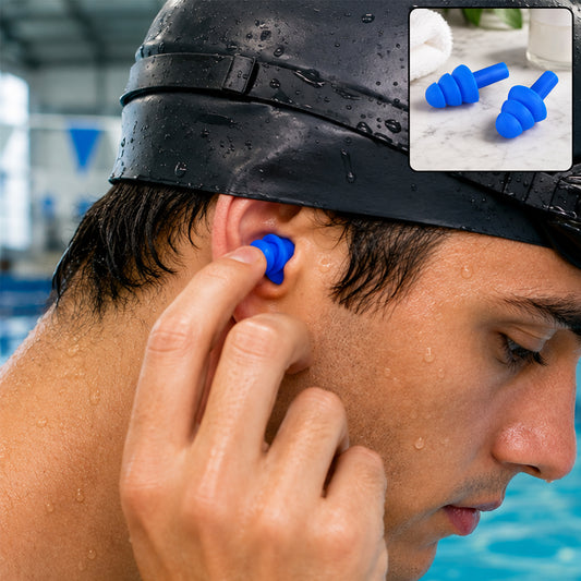 Swimming Ear Plugs – Reusable Waterproof Silicone Comfort